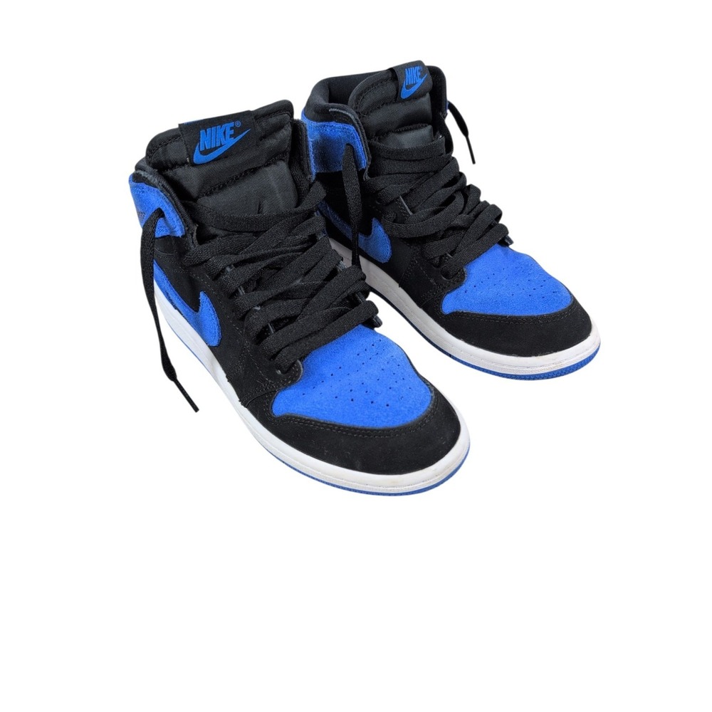 Air Jordan 1 Retro High OG PS Kids Size 2 Youth Black Royal Blue White With Box